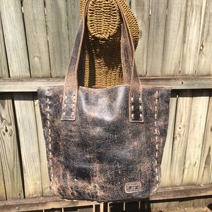 Bed Stu BEDSTU leather Stevie Tote in Black Lux.